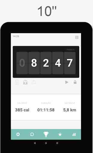 Pedómetro - Contador de passos e calorias 2