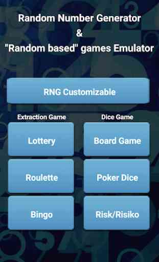 Random Number Generator & RNG based Game Emulator 1