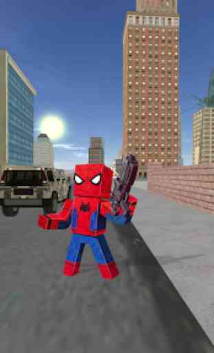 Spider Block Rope Hero Gangstar Crime 3