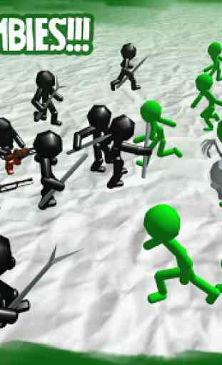Stickman Simulator: Zombies batalha 2