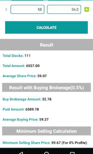 Stock Average Price Calculator 2