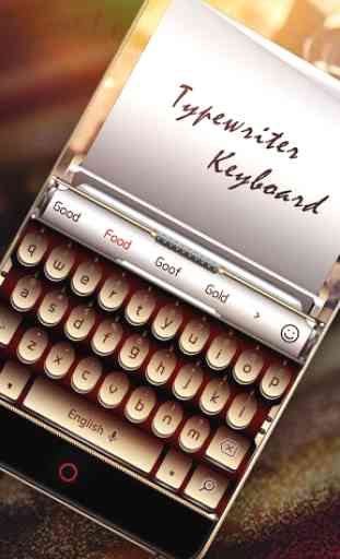 Teclado de máquina de escrever 1