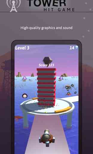 Tower Hit Ball Stack Shooter 3