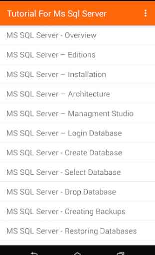 Tutorial For MS SQL Server 1