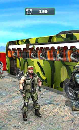 US Commando Bus Driving  Military Coach Transport 4