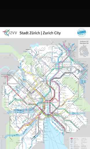 Zurich Tram & Rail Map 2