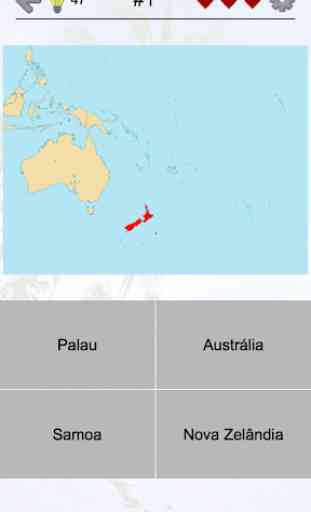 Austrália e países da Oceania - Bandeiras e mapas 1