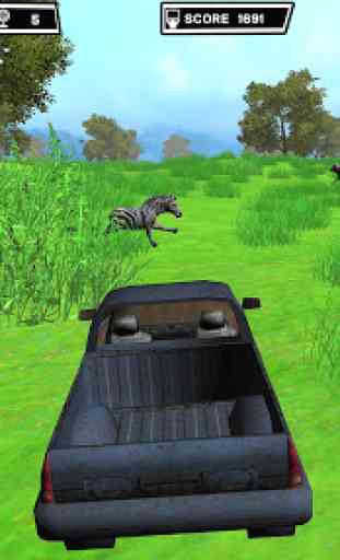 Caça Animal: Safari 4x4 shooter de ação armada 3