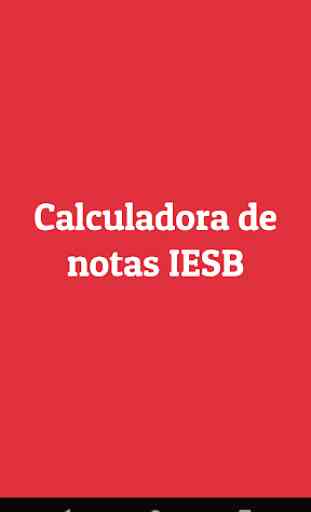 Calculadora de Notas IESB 1