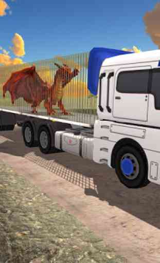 caminhão transportador dragão transport animal sim 3