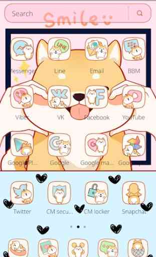 Cute Shiba Inu dog theme 2