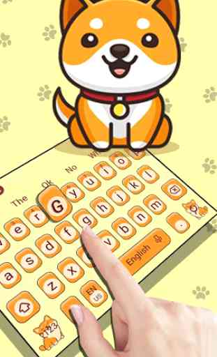 Cute Shiba Inu Doggy Keyboard Theme 1