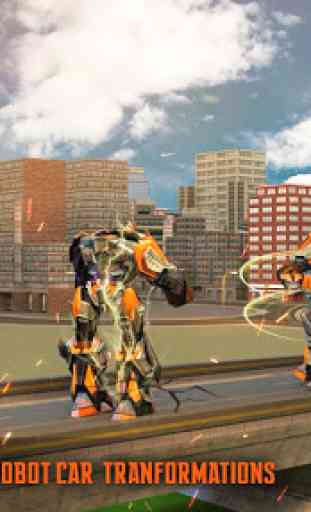 Fire Tornado Robot Transforming Game 2