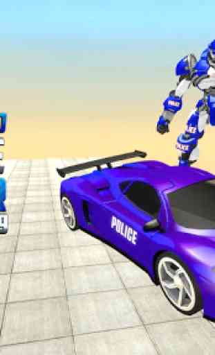 Grand Police Car Robot Transform Rescue Battle 1