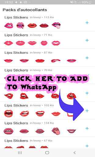Lábios Adesivos Para WhatsApp / WAStickerApps 1