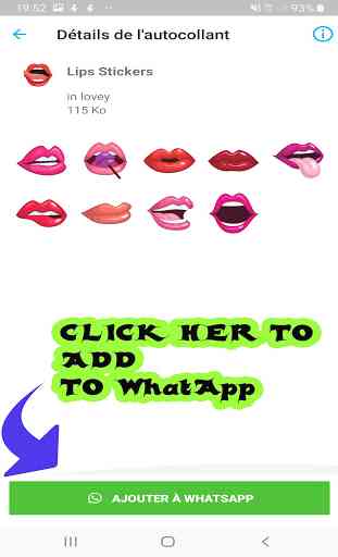 Lábios Adesivos Para WhatsApp / WAStickerApps 2