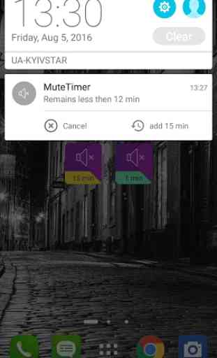 Mute Timer Widget 3