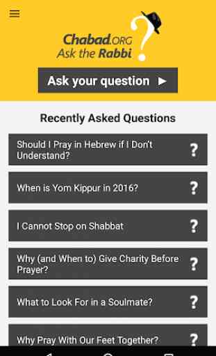 Pergunte ao Rabino 1