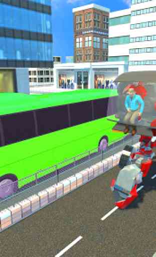 Real Bus Robot Transformation 4