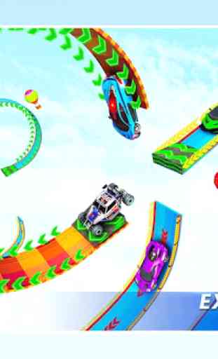 Acrobacias de rampa: jogos de acrobacias de carros 3