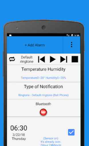 Alarme de temperatura e umidade para SensorTag 1