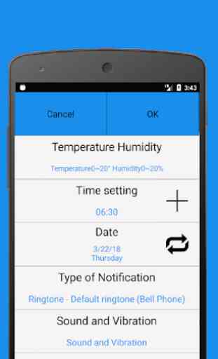 Alarme de temperatura e umidade para SensorTag 2