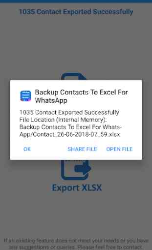 Backup Contacts To Excel For WhatsApp 3