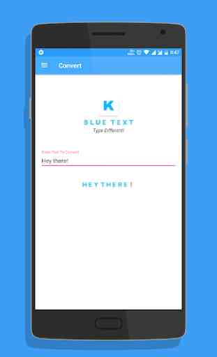 Blue Text - Keyboard + Converter 2