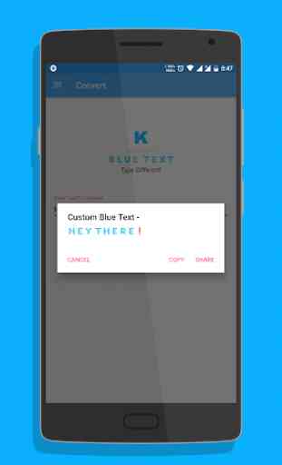 Blue Text - Keyboard + Converter 3