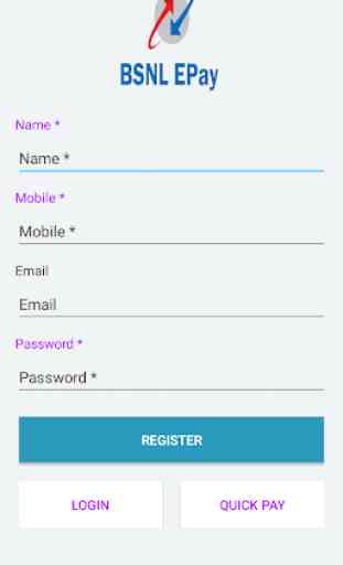 BSNL EPAY Mobile Application for FTTH subscribers 3