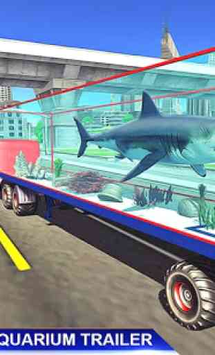 caminhão de transporte de animais do mar simulador 4