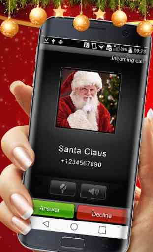 Chamar De Papai Noel - Aplicação Chamada Falsa 1