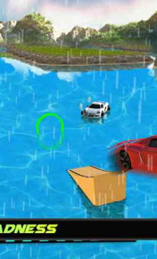 Corrida de carros de água flutuante 2