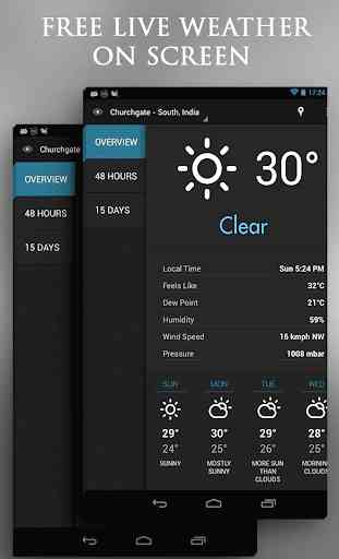 Free Live Weather On Screen 3