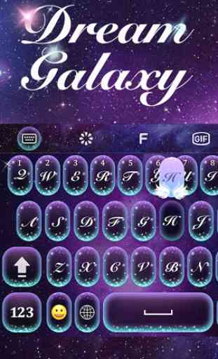 Galaxy Emoji Keyboard Theme 1
