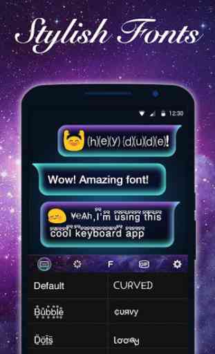 Galaxy Emoji Keyboard Theme 3