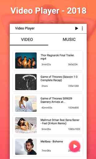 HD Video Player for Android 1