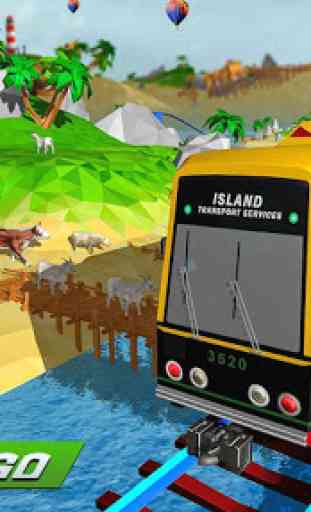 ilha Trem Carga Transporte Simulador 2018 3