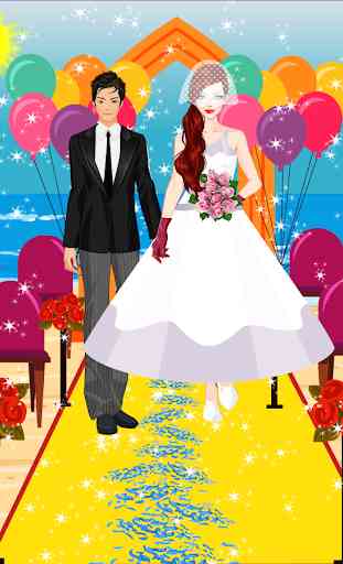 Jogos de casamento na praia - Princess Dress up 3