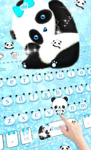 Panda bonito teclado Tema 2