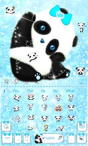 Panda bonito teclado Tema 3