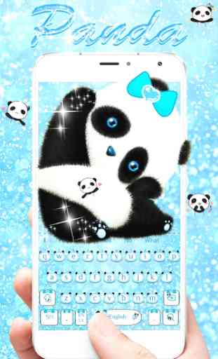 Panda bonito teclado Tema 4