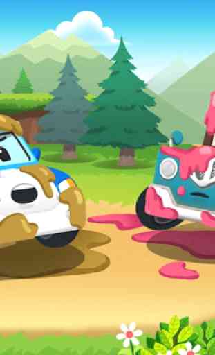 Robocar Poli Car Wash Habit Game 4