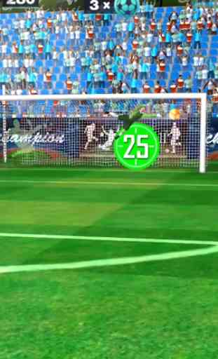 3D Freekick - O jogo de futebol 3D Flick 3