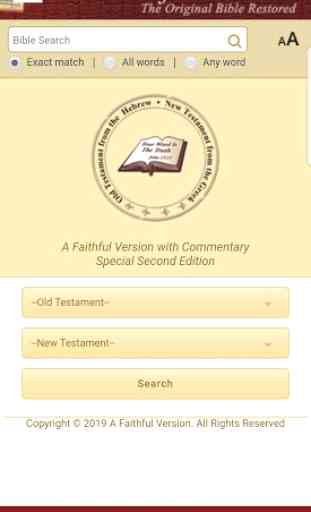 A Faithful Version Bible 1