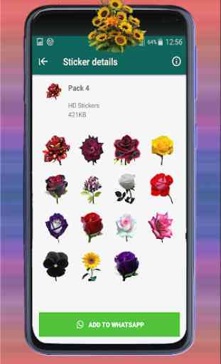 Adesivos de flores 2020 para WhatsApp - WASticker 2