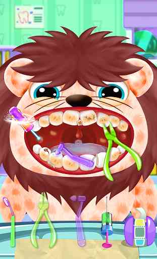 Animal Dentista Médico Cuidado: Dental Jogos 2