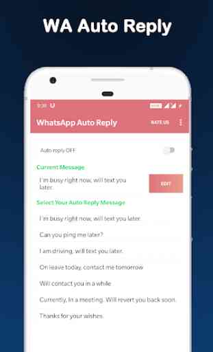 Auto Reply for WA Messages 1
