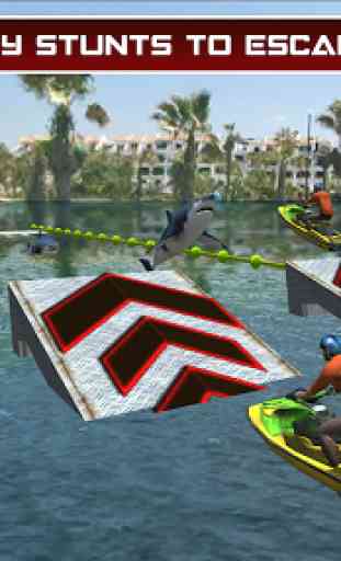 Barco a motor jet ski simulador: surfista de água 2