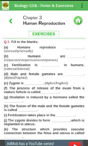 Biology-12th : Notes & Exercises 4
